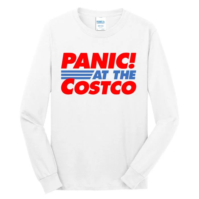 Panic At The Costco Funny Meme Tall Long Sleeve T-Shirt