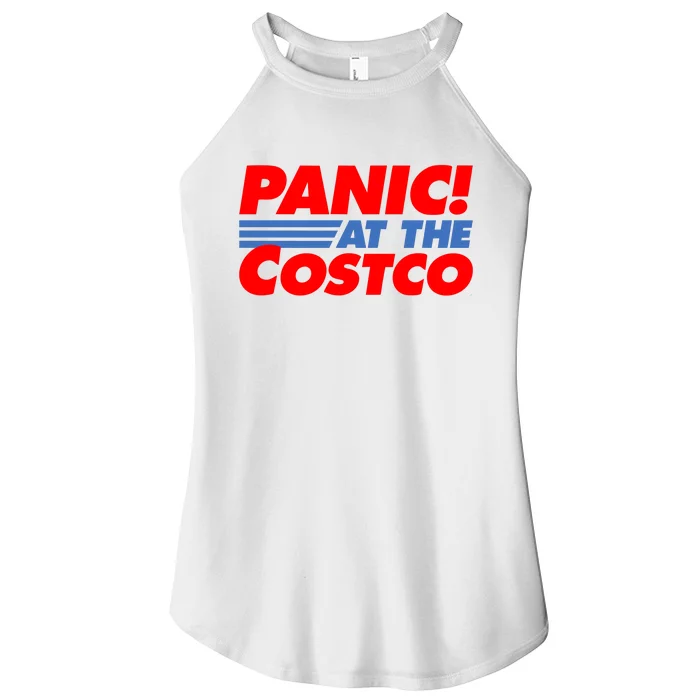 Panic At The Costco Funny Meme Women’s Perfect Tri Rocker Tank