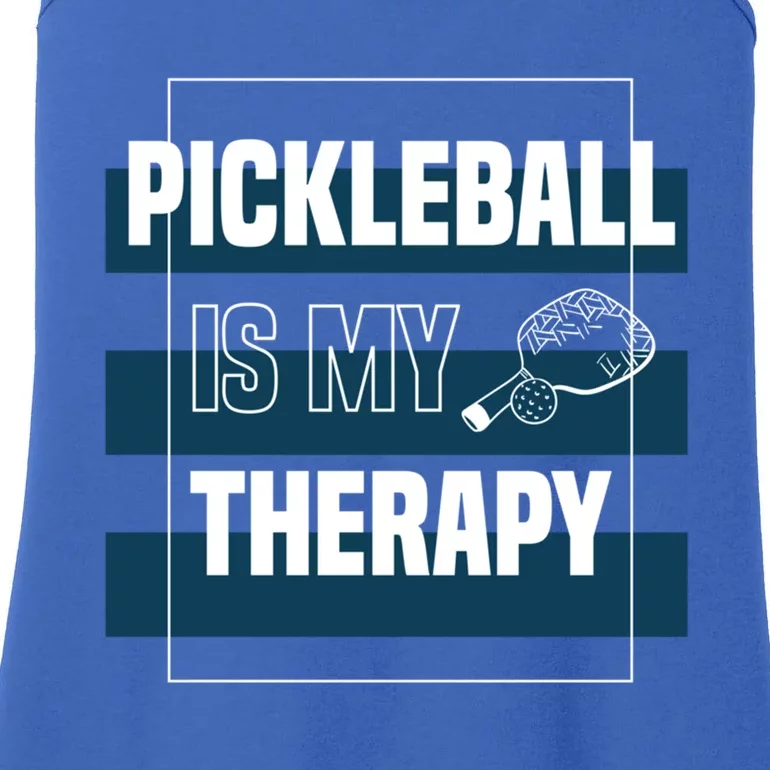 Pickleball As Therapy Hobby Sports Dinking Gift Ladies Essential Tank