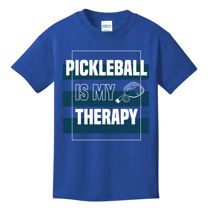 Pickleball As Therapy Hobby Sports Dinking Gift Kids T-Shirt