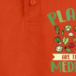 Plants Are The Best Medicine Meaningful Gift Dry Zone Grid Performance Polo