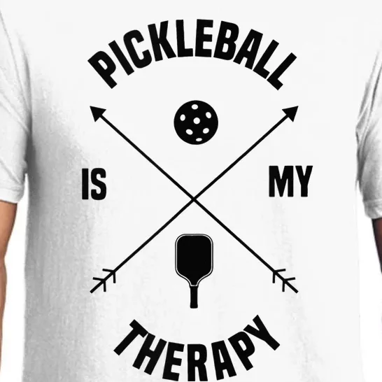 Pickleball As Therapy Funny Saying Dinking Sports Pajama Set