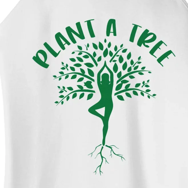 Plant A Tree Yoga Meditation Lover Namaste Yogi Tree Pose Women’s Perfect Tri Rocker Tank