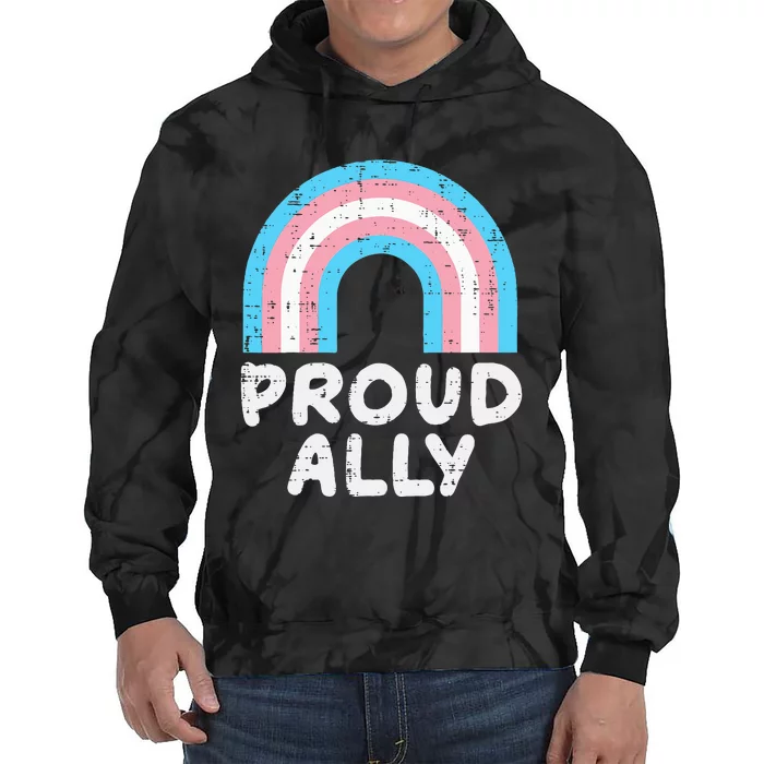 Proud Ally Transsexual Tie Dye Hoodie