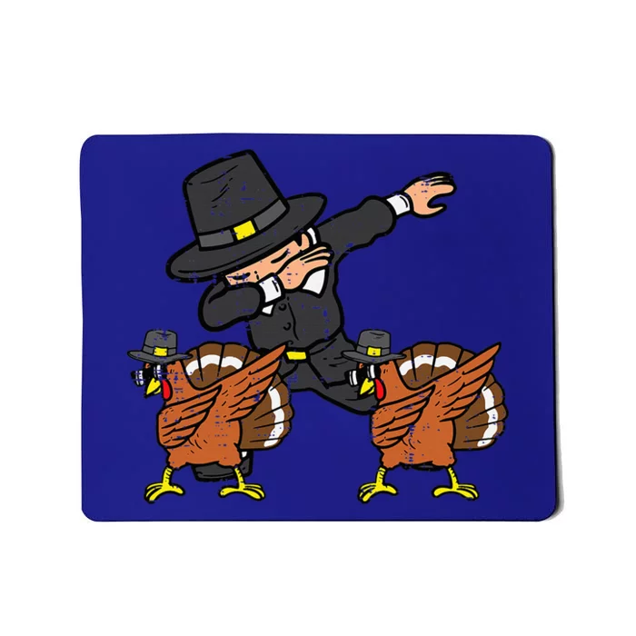 Pilgrim And Turkey Dab Thanksgiving Dance Mousepad