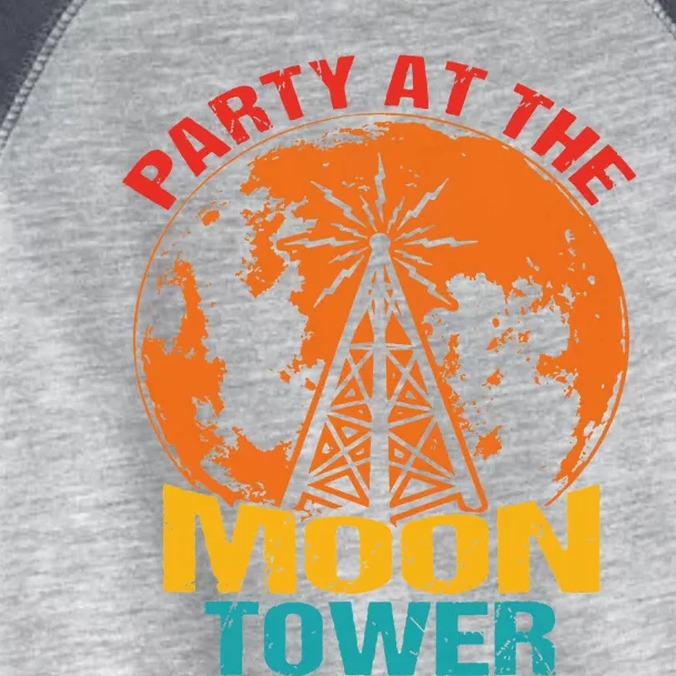 Party At The Moon Tower Toddler Fine Jersey T-Shirt