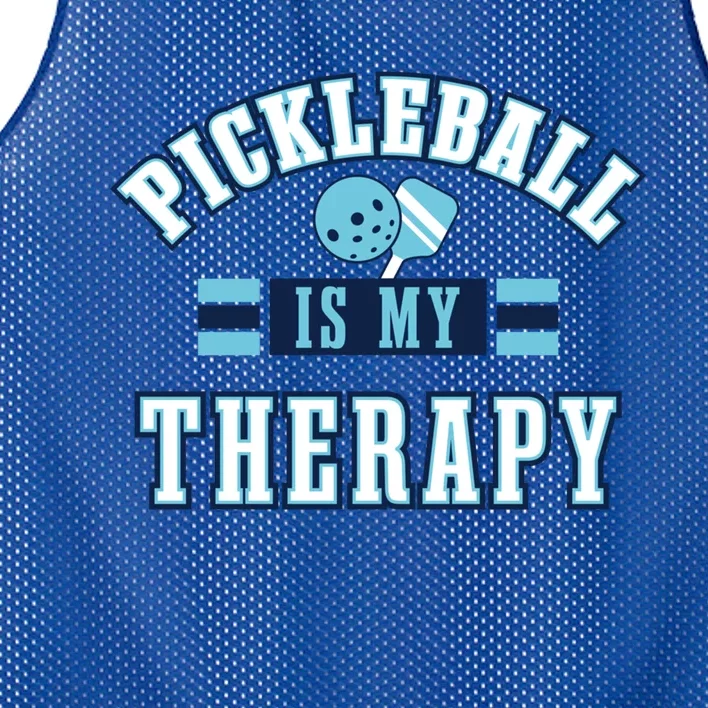 Pickleball As Therapy Ironic Saying Dinking Gift Mesh Reversible Basketball Jersey Tank