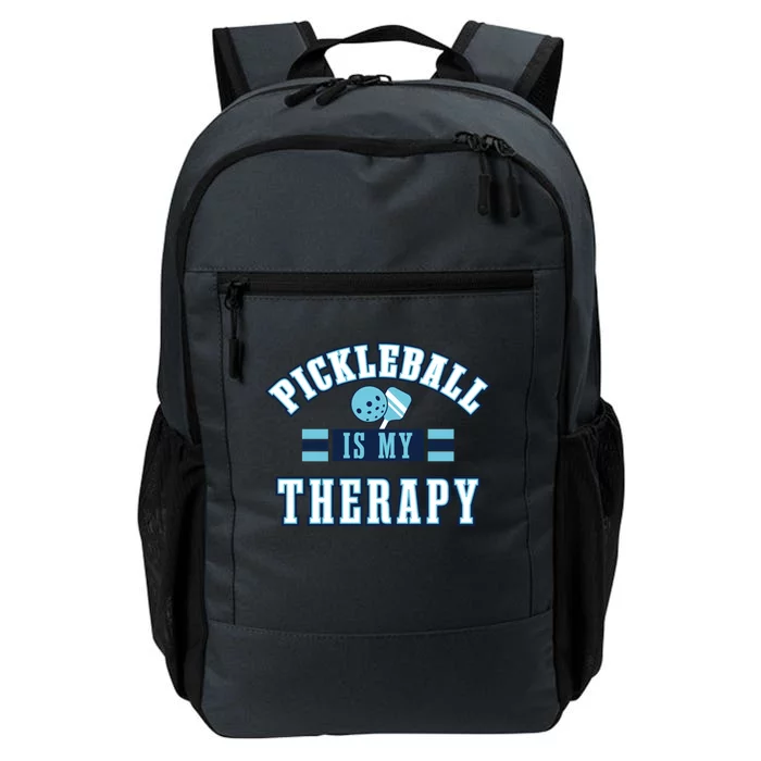 Pickleball As Therapy Ironic Saying Dinking Gift Daily Commute Backpack