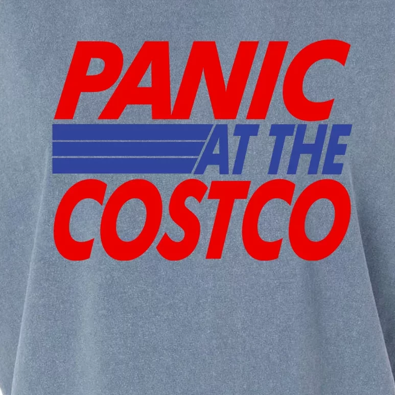 Panic At The Costco Funny Meme Garment-Dyed Women's Muscle Tee