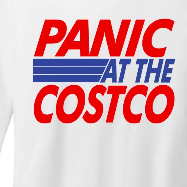 Panic At The Costco Funny Meme Womens CVC Long Sleeve Shirt