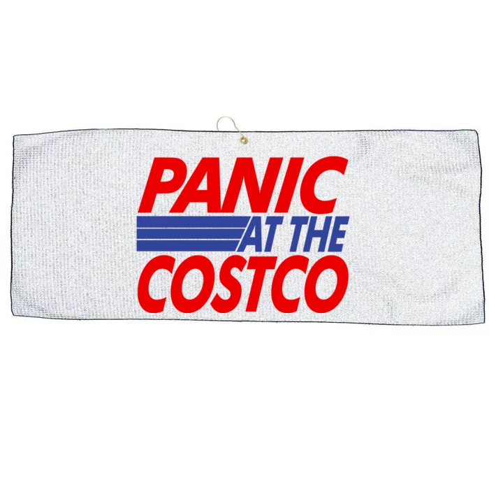 Panic At The Costco Funny Meme Large Microfiber Waffle Golf Towel