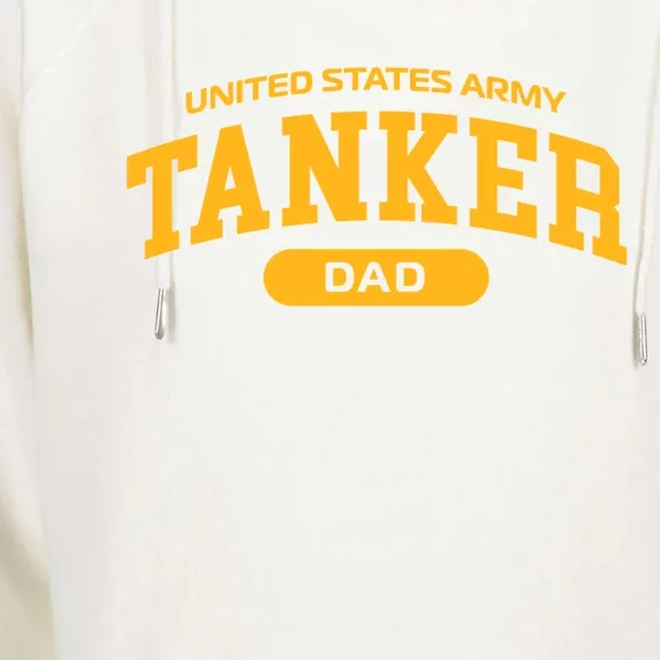 Proud Army Tanker Dad Gift Womens Funnel Neck Pullover Hood