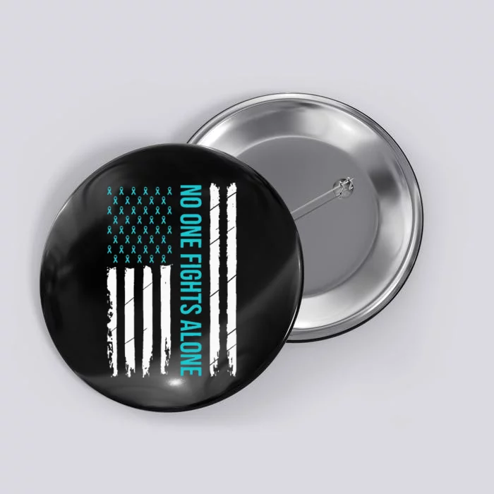 PTSD Awareness Teal Ribbon Button