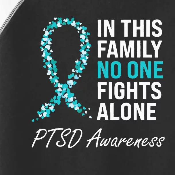 PTSD Awareness Teal Ribbon Toddler Fine Jersey T-Shirt