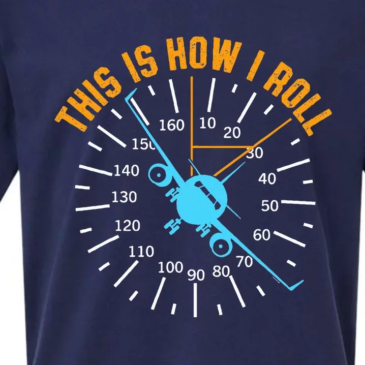 Pilot Aviation This Is How I Roll Airplane Sueded Cloud Jersey T-Shirt