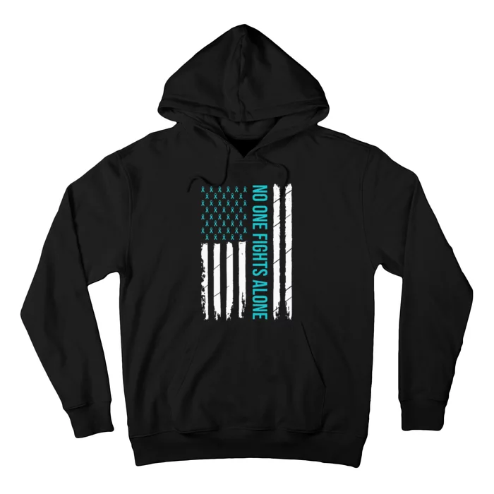 PTSD Awareness Teal Ribbon Hoodie