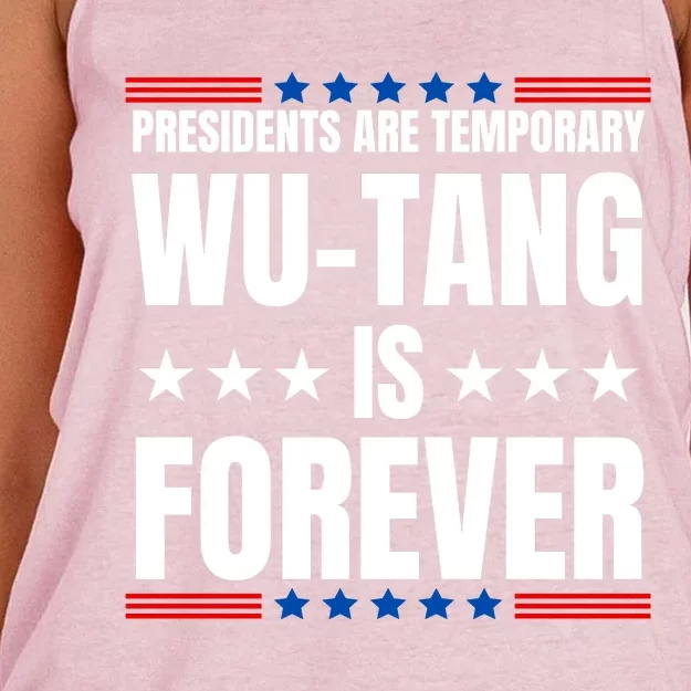 Presidents Are Temporary Wut Ang Is Forever 2024 Women's Knotted Racerback Tank