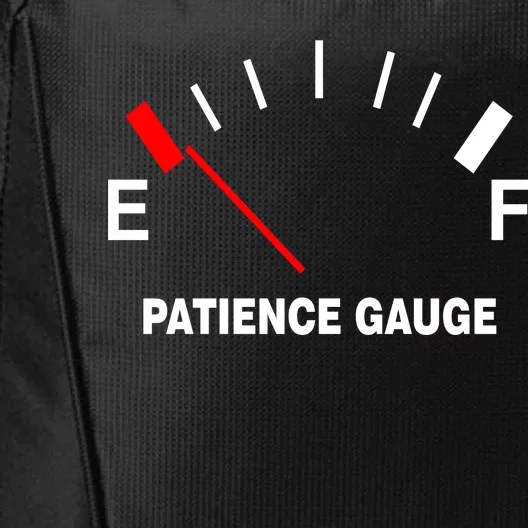 Patience Gauge Nearly Empty City Backpack