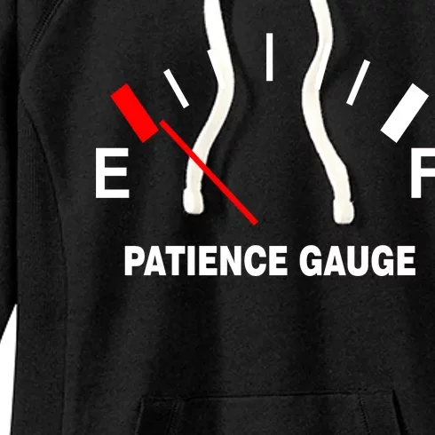 Patience Gauge Nearly Empty Women's Fleece Hoodie