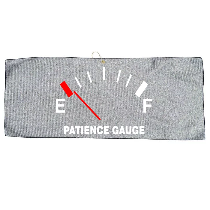 Patience Gauge Nearly Empty Large Microfiber Waffle Golf Towel