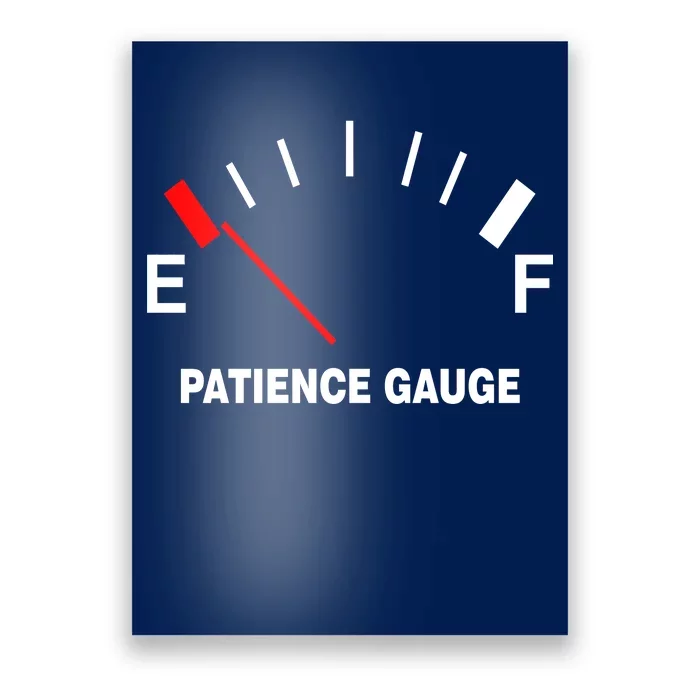 Patience Gauge Nearly Empty Poster