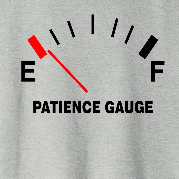 Patience Gauge Nearly Empty Women's Crop Top Tee