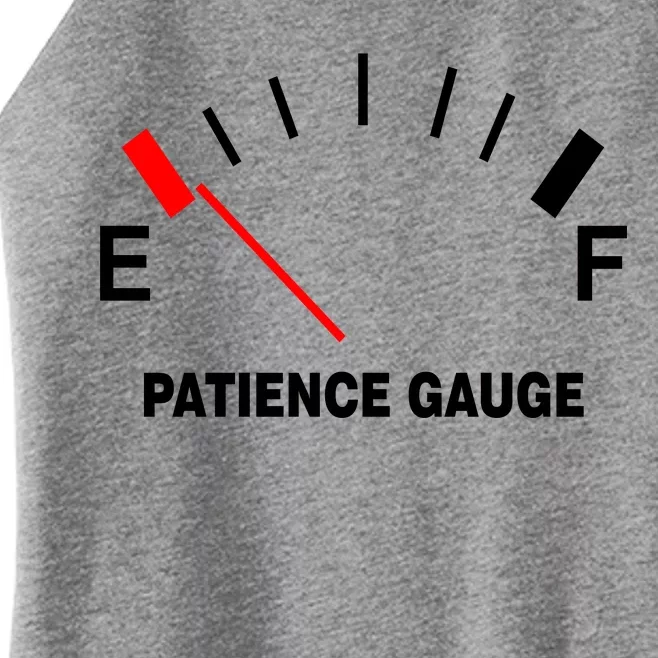 Patience Gauge Nearly Empty Women’s Perfect Tri Rocker Tank