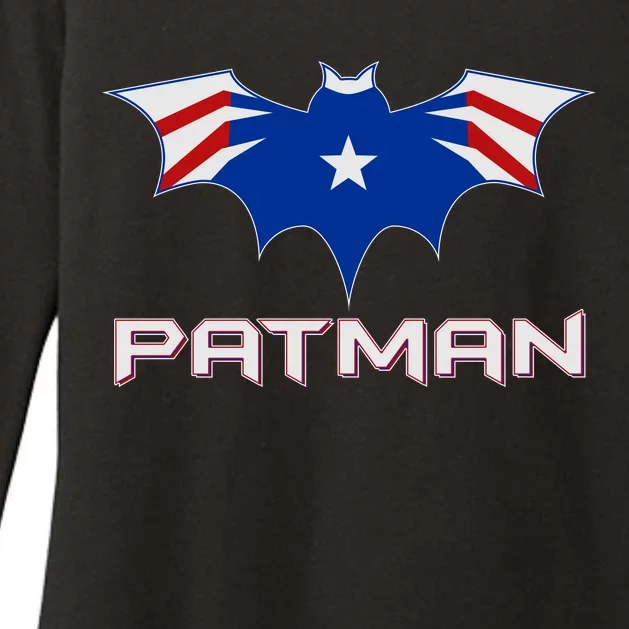 Patman New England Football Batman Logo Womens CVC Long Sleeve Shirt