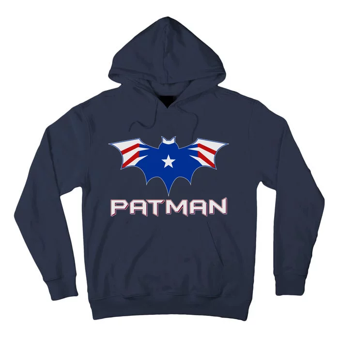 Patman New England Football Batman Logo Tall Hoodie