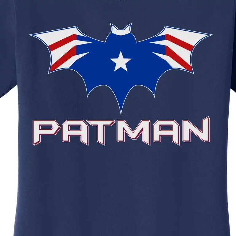 Patman New England Football Batman Logo Women's T-Shirt