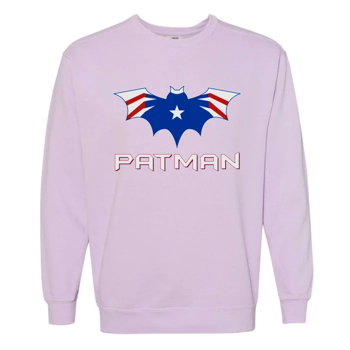 Patman New England Football Batman Logo Garment-Dyed Sweatshirt