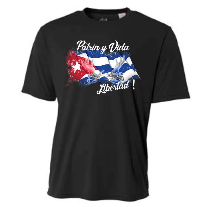 Patria Vida Libertad Cuba Cooling Performance Crew T-Shirt