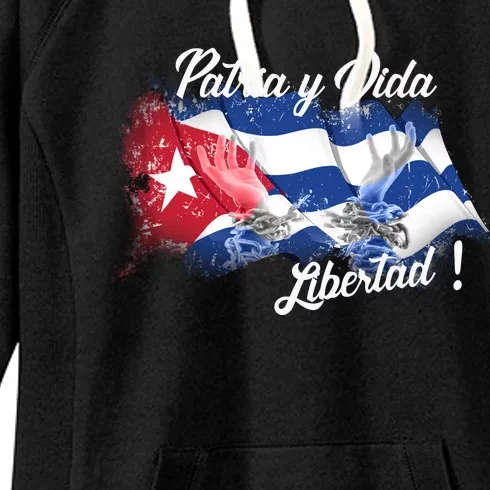 Patria Vida Libertad Cuba Women's Fleece Hoodie