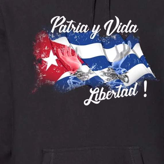 Patria Vida Libertad Cuba Premium Hoodie