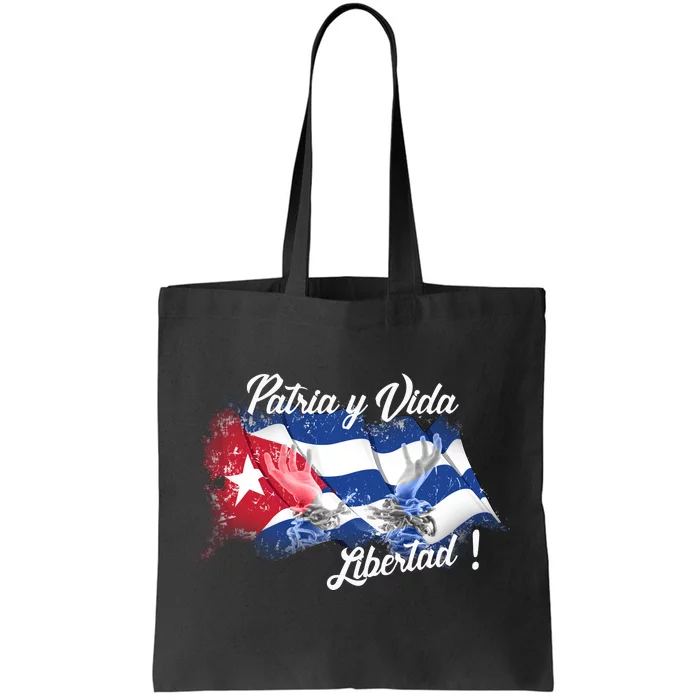 Patria Vida Libertad Cuba Tote Bag