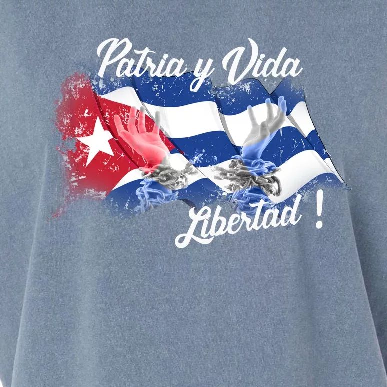 Patria Vida Libertad Cuba Garment-Dyed Women's Muscle Tee