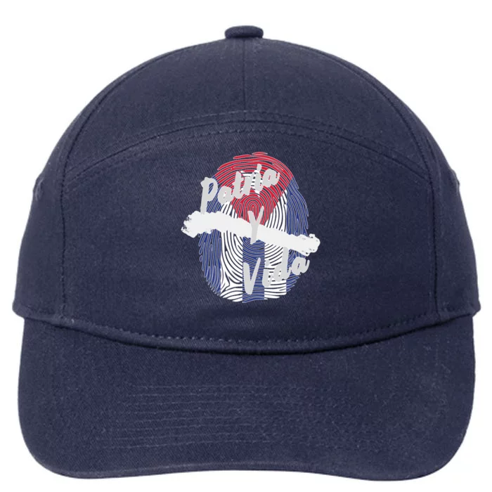 Patria Y Vida Cuba Cuban Freedom Movement Se Acabo 7-Panel Snapback Hat