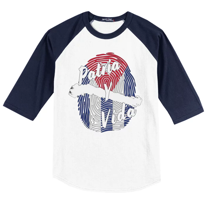 Patria Y Vida Cuba Cuban Freedom Movement Se Acabo Baseball Sleeve Shirt