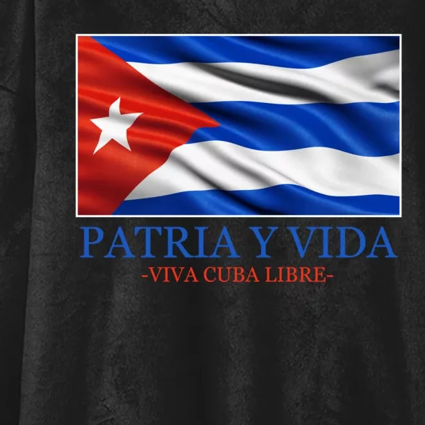 Patria Y Vida Viva Cuba Libre Hooded Wearable Blanket