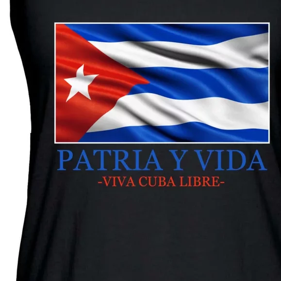 Patria Y Vida Viva Cuba Libre Ladies Essential Flowy Tank