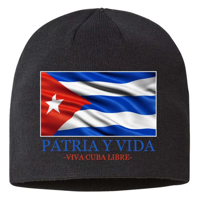 Patria Y Vida Viva Cuba Libre 8 1/2in Sustainable Knit Beanie