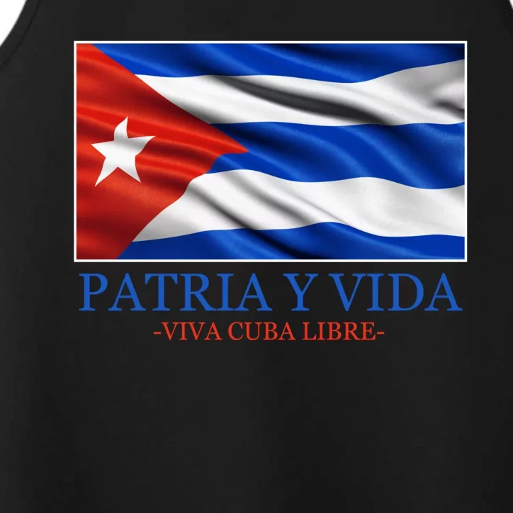 Patria Y Vida Viva Cuba Libre Performance Tank