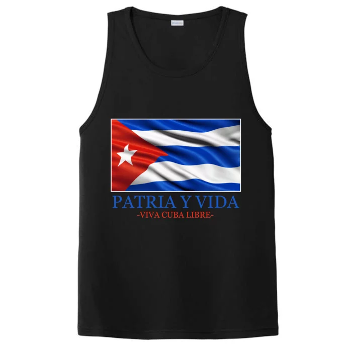 Patria Y Vida Viva Cuba Libre Performance Tank