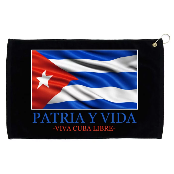 Patria Y Vida Viva Cuba Libre Grommeted Golf Towel