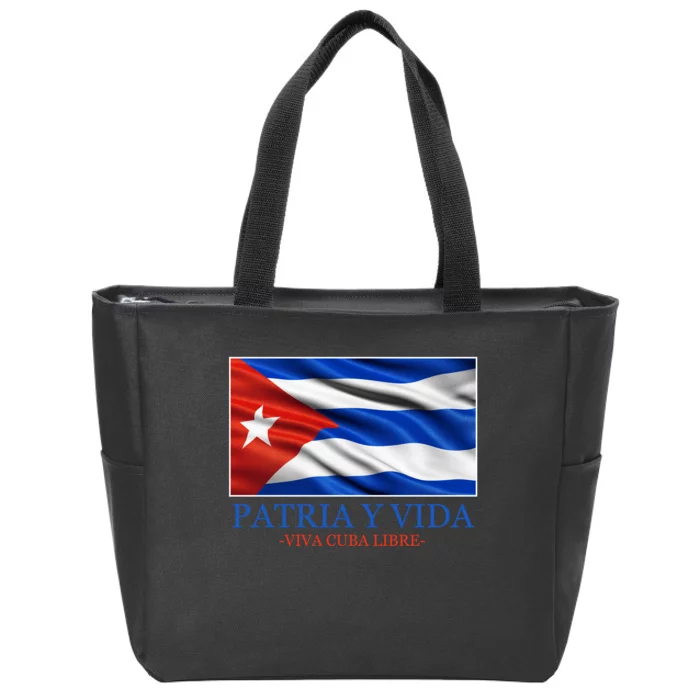 Patria Y Vida Viva Cuba Libre Zip Tote Bag