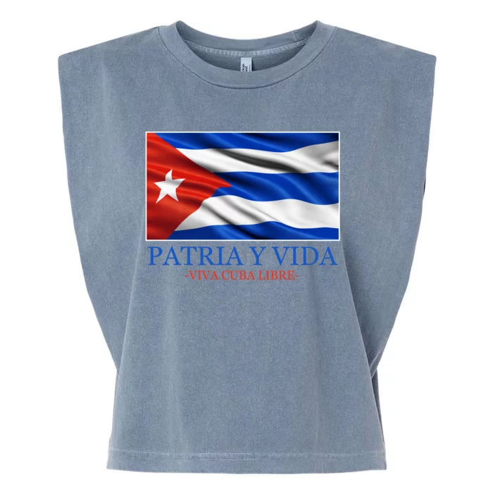 Patria Y Vida Viva Cuba Libre Garment-Dyed Women's Muscle Tee