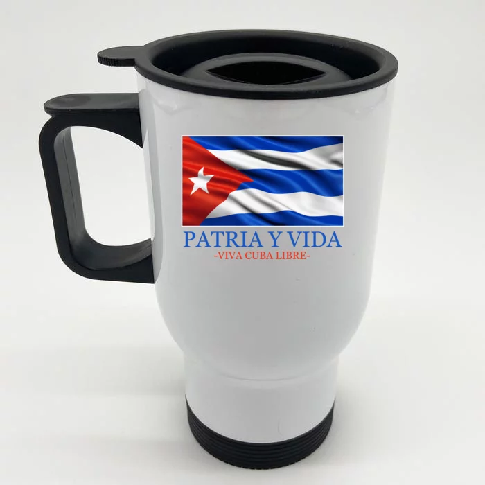 Patria Y Vida Viva Cuba Libre Front & Back Stainless Steel Travel Mug