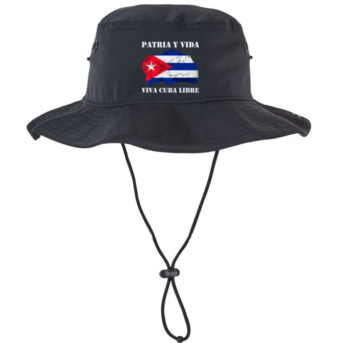 Patria Y Vida Viva Cuba Libre Distressed Cuban Flag Legacy Cool Fit Booney Bucket Hat