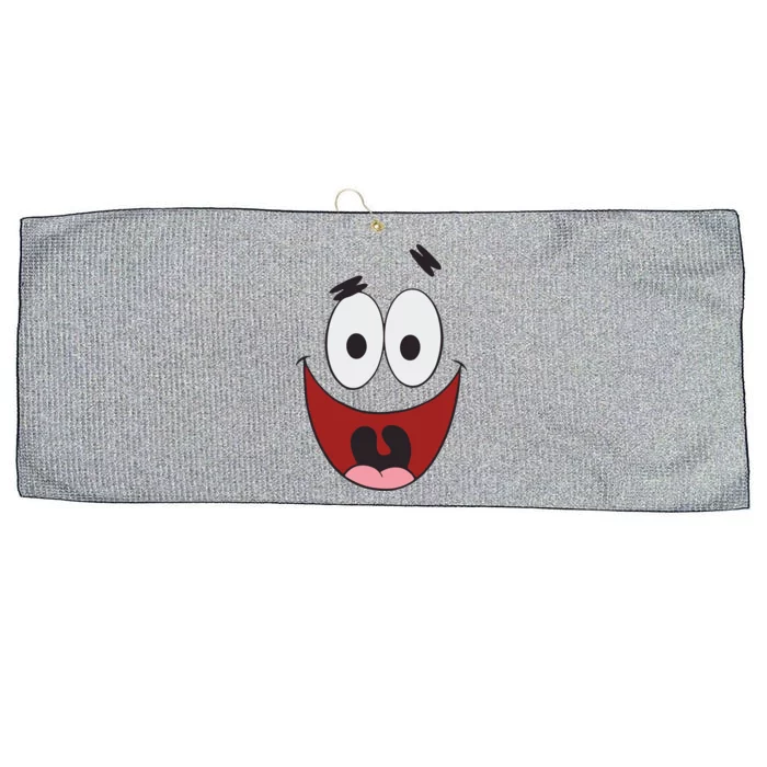 Patrick Cartoon Smile Face Large Microfiber Waffle Golf Towel