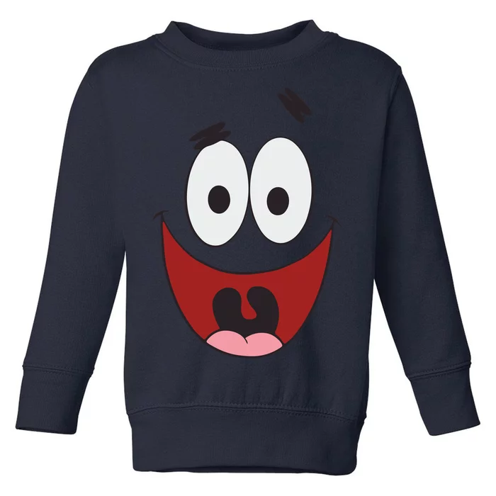 Patrick Cartoon Smile Face Toddler Sweatshirt